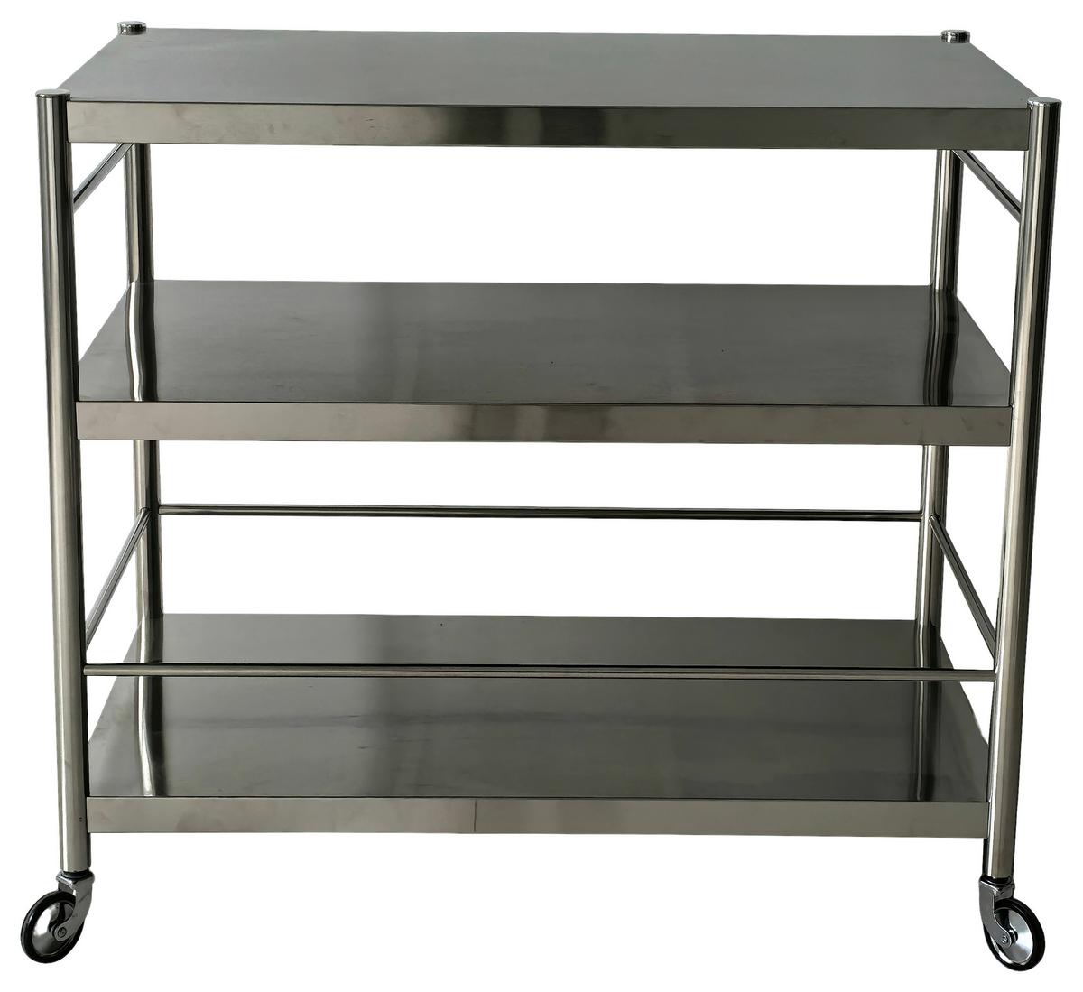 SERVÍROVACÍ VOZÍK SANDRO -EXKLUSIV- - černá/barvy stříbra, Konvenční, kov/plast (95/88/55cm) - Mömax