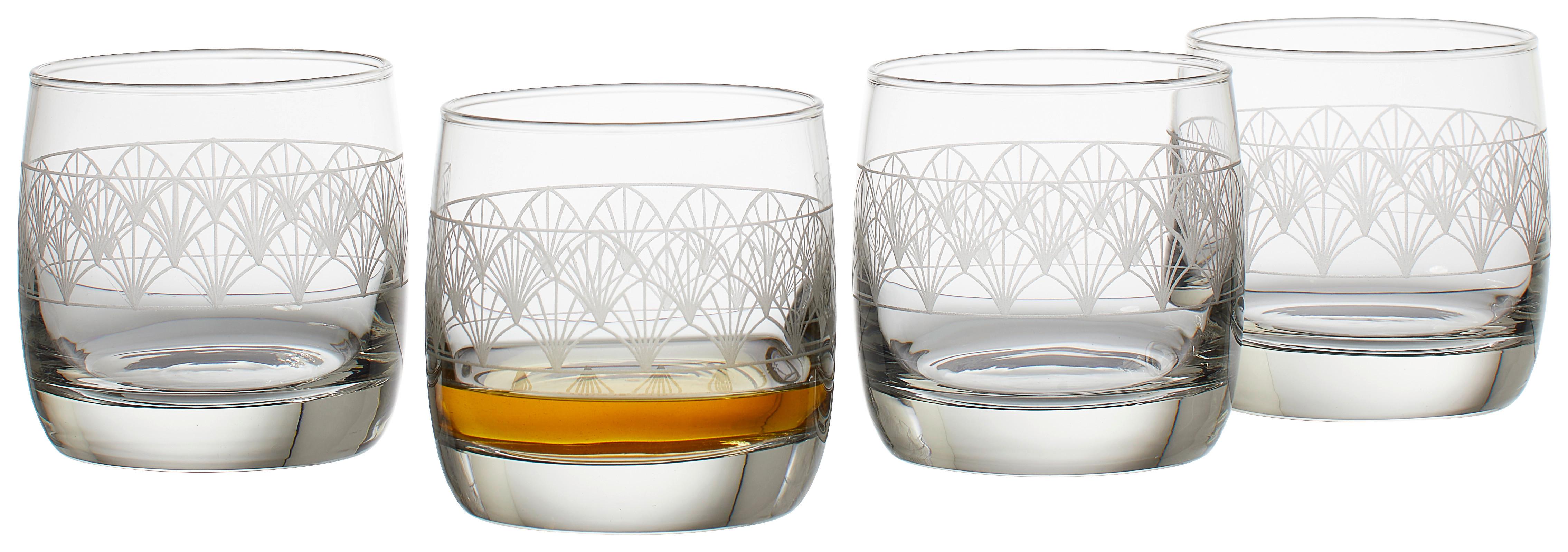 Whiskyglas Paradisio 4er-Set Je ca. 300 ml - Transparent, Trend, Glas (19/15,5/24cm) - Creatable