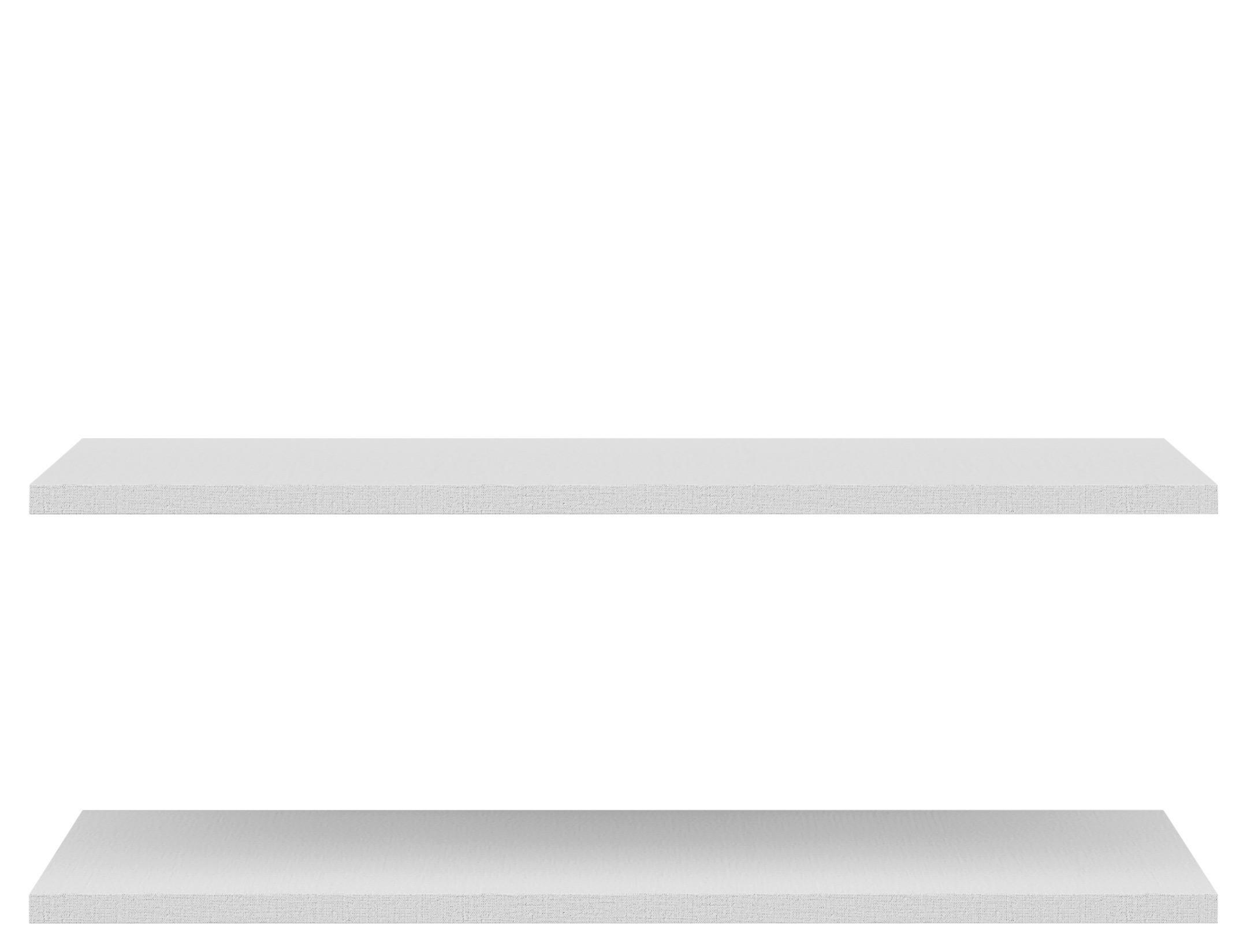Sada vkládacích políc TIME - svetlosivá, kompozitné drevo (83/1,5/43cm)