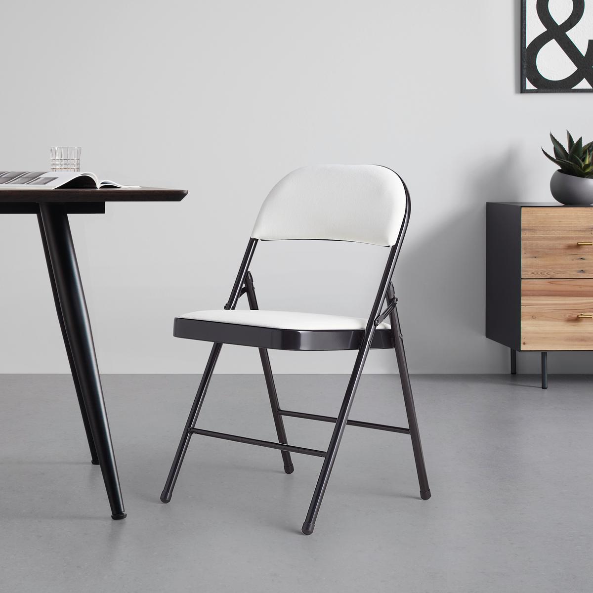 SKLÁDACÍ KŘESLO WALTER III -SB- - černá/béžová, Konvenční, kov/textil (46.5/79/47cm) - Mömax