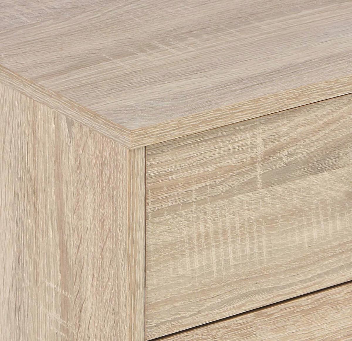 Nachtkästchen Eiche Dekor H: 38,1 Cm 4-You Yuk12 - Sonoma Eiche, KONVENTIONELL, Holz (50/38,1/35,2cm)