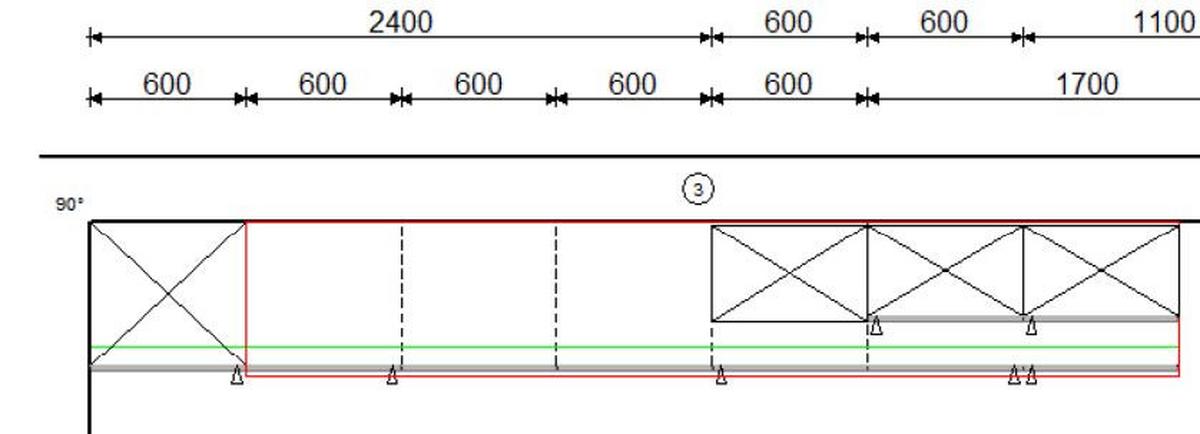 Plánovateľná kuchyňa LAS VEGAS šírka 470 cm - (470cm)