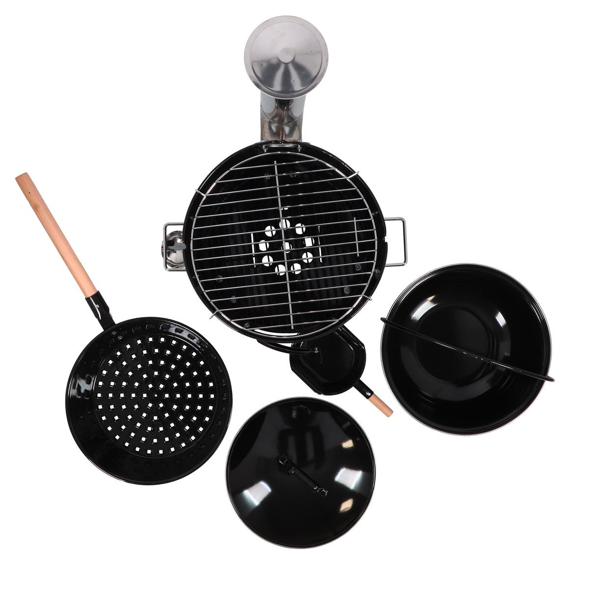 Dutch Oven Metall - Schwarz, LIFESTYLE, Metall (45,5/92/49,5cm)