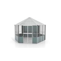 Vogelvoliere Vogelvoliere Circus 9000 - Alufarben, Basics, Metall (336/187,5/383,3cm)