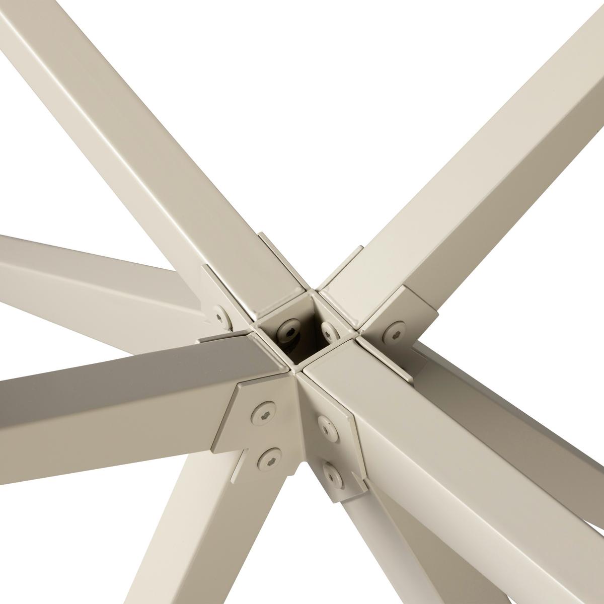 TISCHGESTELL Tablo Grau B: 170cm - Grau, MODERN, Metall (170/72/80cm) - Livetastic