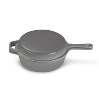 SADA HRNCŮ 2-dílná - šedá, Basics, kov (26,5cm) - Echtwerk