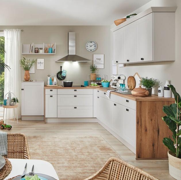 Einbauküchen Pn 435 Frei Planbar Landhausstil - Holzwerkstoff - Pino