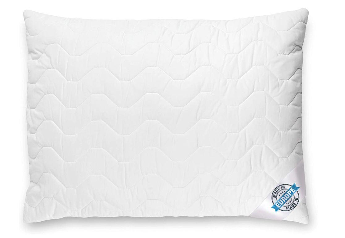 Prošívaný Polštář Vital Bílý - bílá, Moderní, textil (70/90cm)