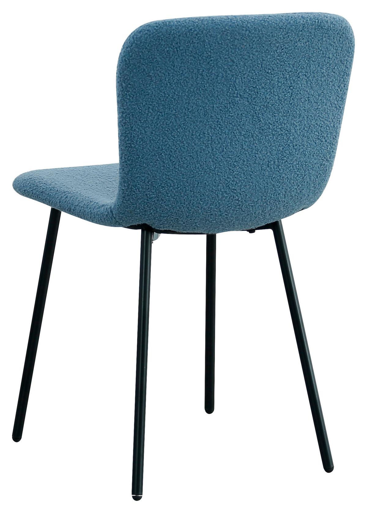 ŽIDLE TEDDY - modrá/černá, Design, kov/textil (44/79/51cm) - Mömax