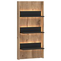 Fali Panel Pardoo - tölgyfa színű/antracit, Trend, faalapú anyag (50/108/20,1cm)