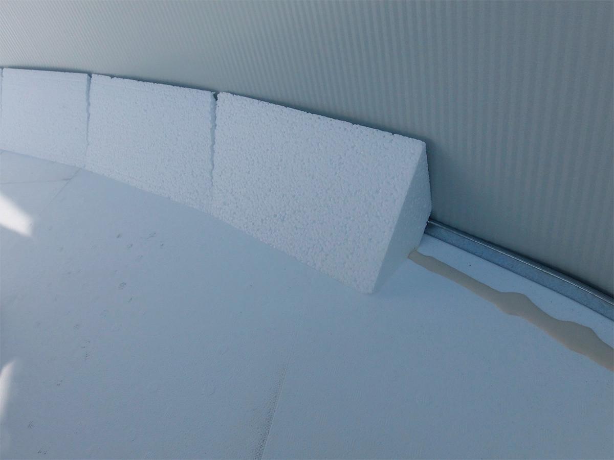 Bodenisolations Set Rund Ø 5,5 m 3--Teilig. Set - Weiß, MODERN, Kunststoff (550cm)