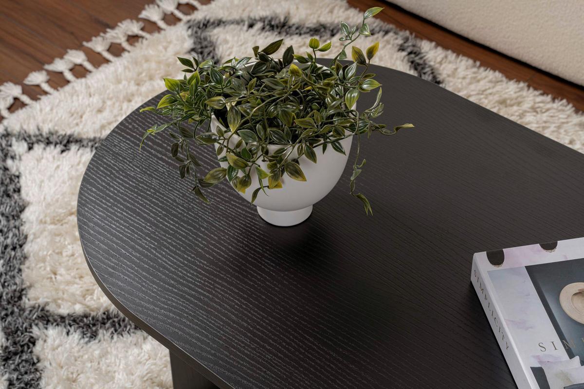 Couchtisch Sable Schwarz B: 119cm - Schwarz, Design, Holzwerkstoff (119/40/60cm) - MID.YOU