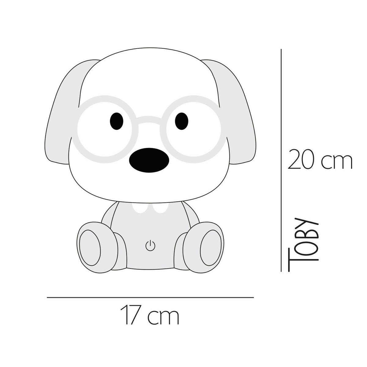 Kindertischleuchte 075/Lc - Weiß/Hellblau, Basics, Kunststoff (17/17/20cm)