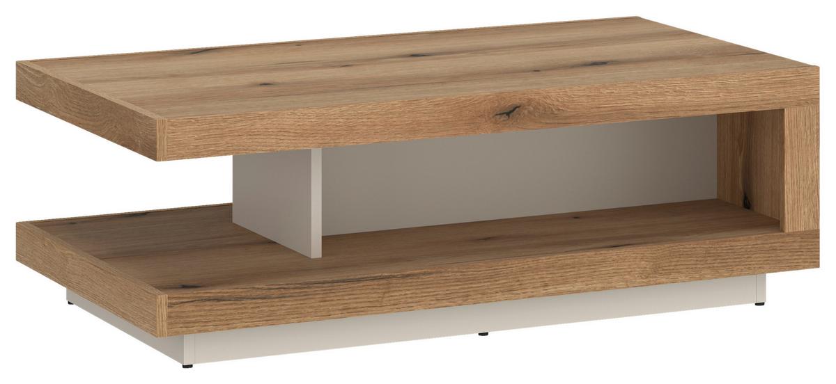 Dohányzóasztal Cut Out - kasmír/tölgyfa, Modern, faalapú anyag (105,6/37,2/68,1cm)