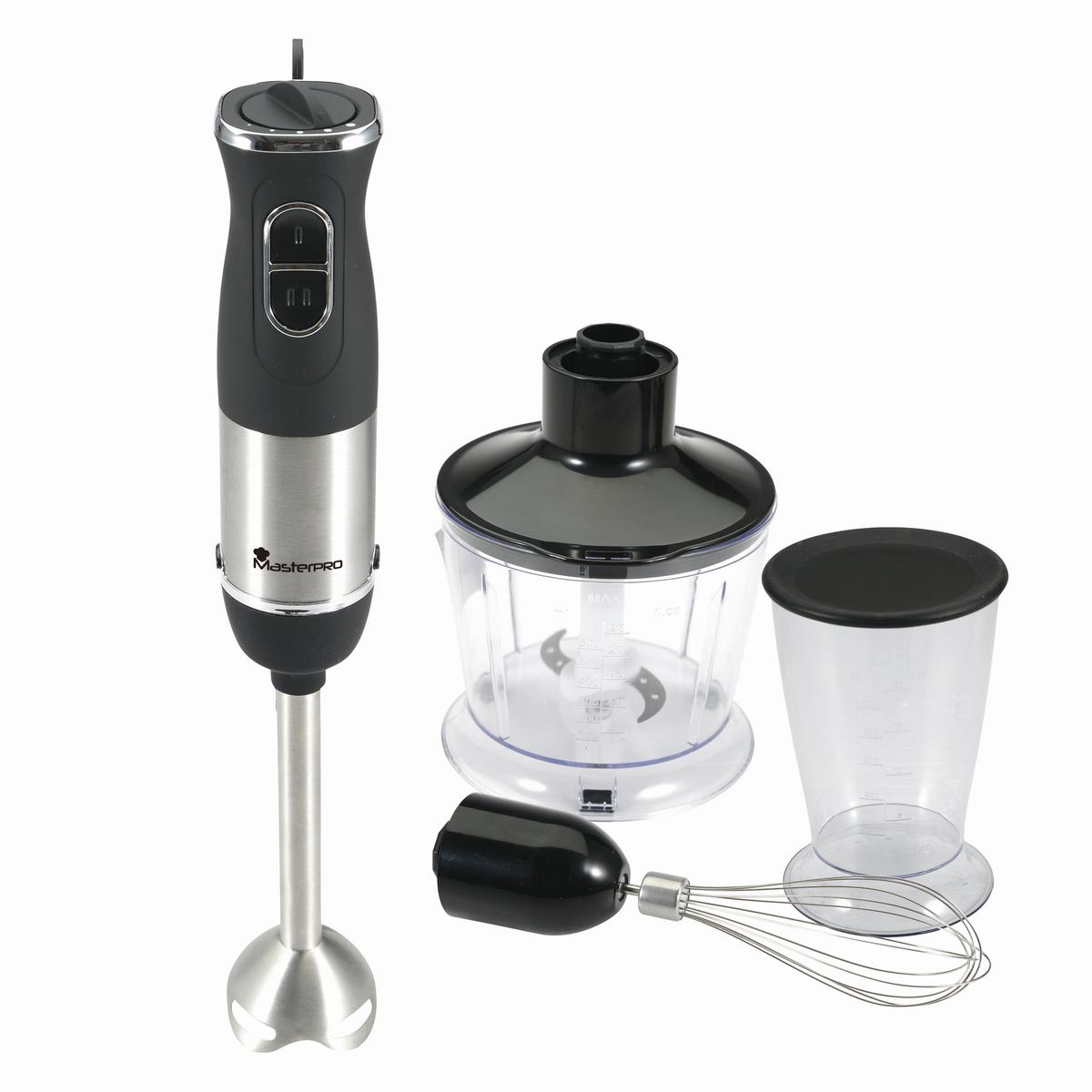 Stabmixer Bgmp-9002 - Edelstahlfarben/Transparent, Trend, Kunststoff/Metall (53/54/34cm) - Masterpro