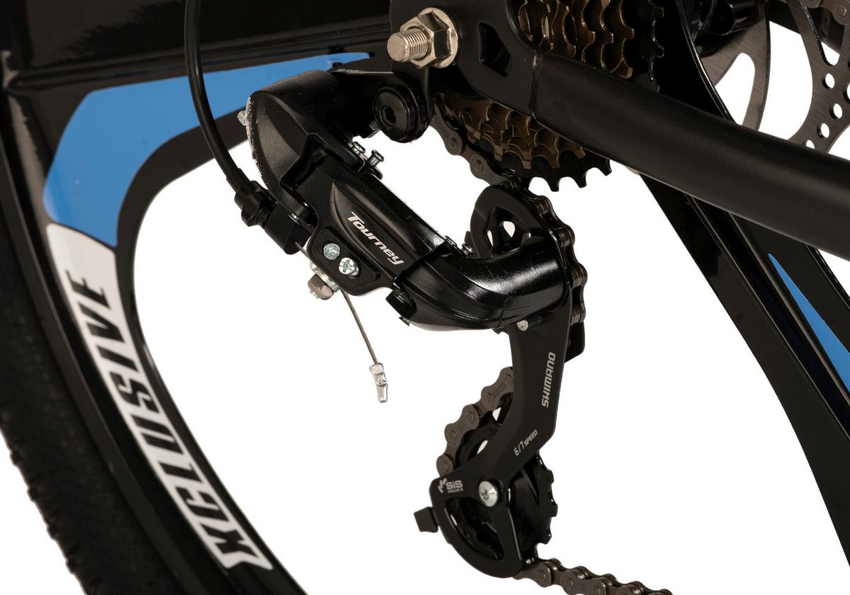 Mountainbike 412m - Schwarz, MODERN, Metall (25/140/60cm)