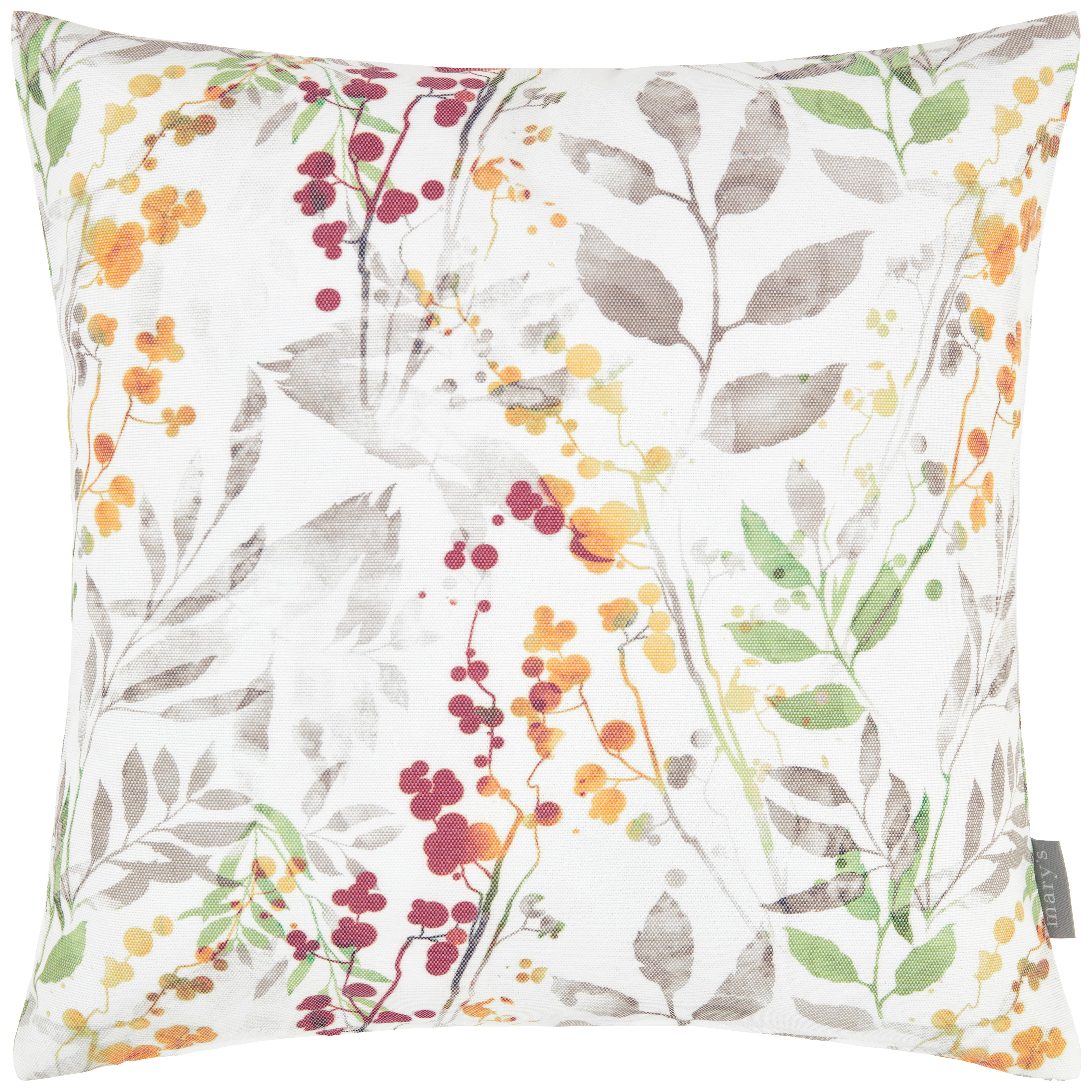 POTAH NA POLŠTÁŘ Steffi, 40/40cm - bílá/žlutá, Lifestyle, textil (40/40cm) - Mary's