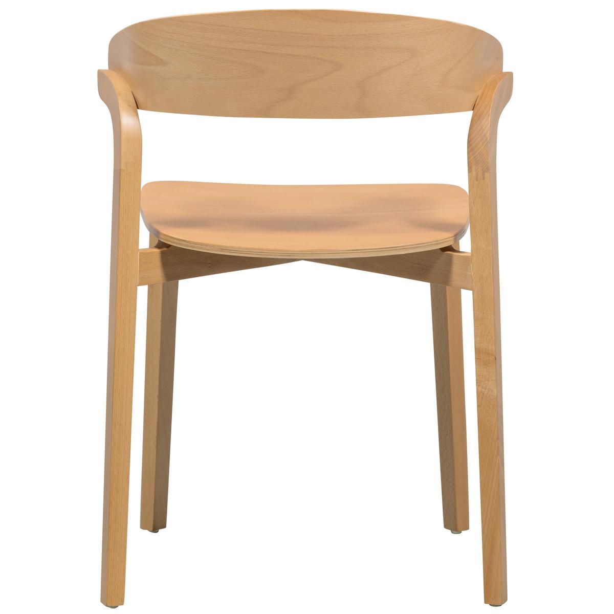STUHL-SET Cras Naturfarben B: 52cm - Naturfarben, MODERN, Holz (52/75/42cm) - Livetastic