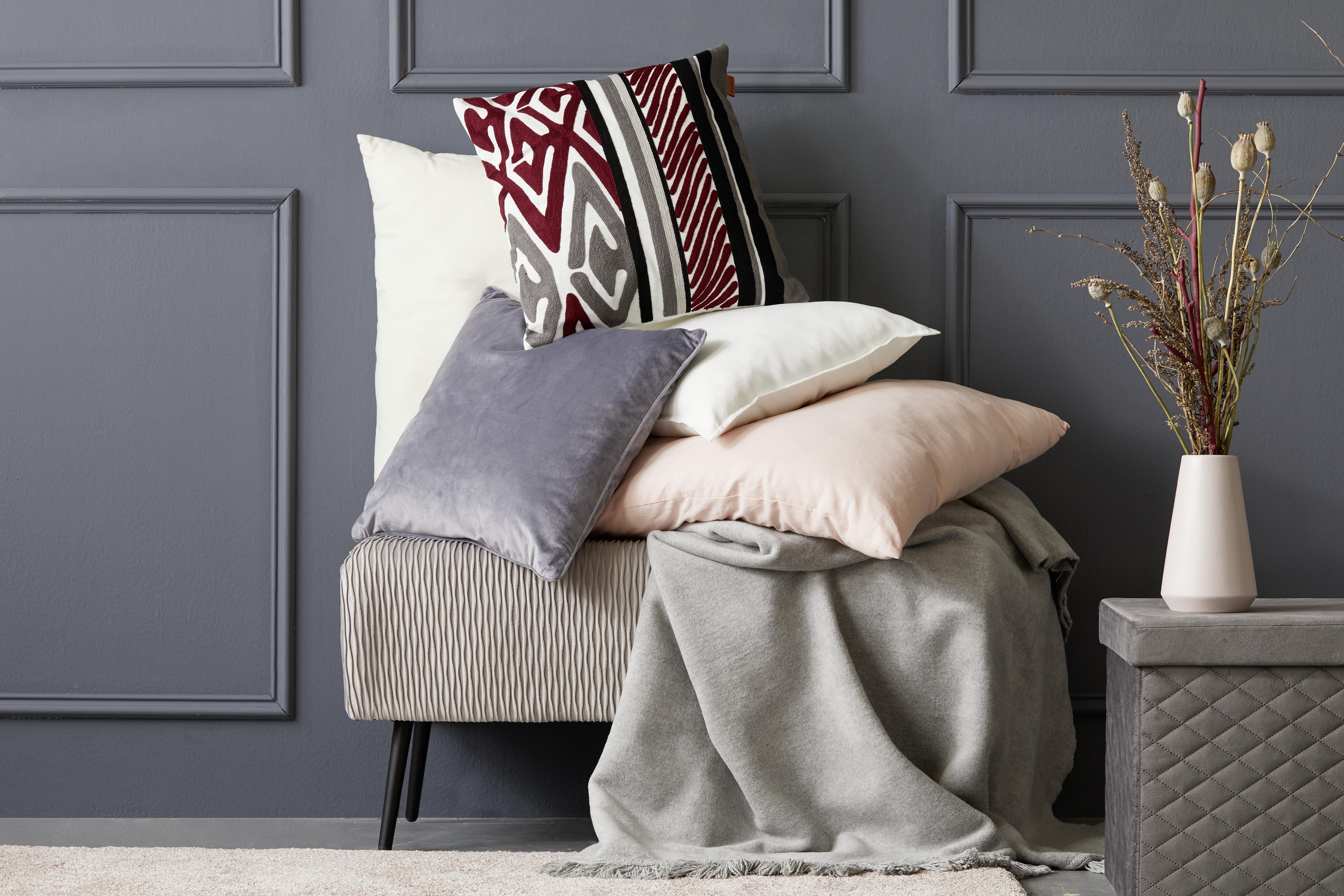 Dekorační Polštář Viola, 45/45 Cm, Přírodní - přírodní barvy, Konvenční, textil (45/45cm) - Premium Living