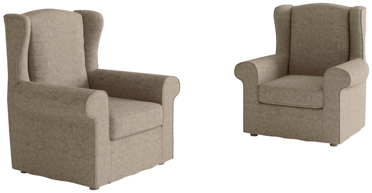 Sessel Madonna Beige B: 88 Cm - Beige, Design, Textil (88/105/90cm) - Livetastic