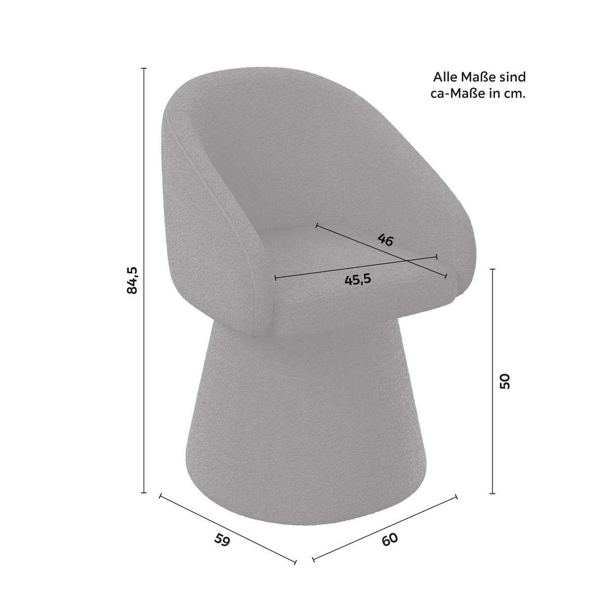 ŽIDLE S PODRUČKAMI MAIA - černá, Moderní, kov/textil (60/84,5/59cm) - Bessagi Home