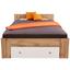 Bett Azurro 140x200 Eiche Wotan - Weiß/Sonoma Eiche, MODERN, Holzwerkstoff (204/75/145cm) Bett Azurro 140x200 Eiche Wotan - Weiß/Sonoma Eiche, MODERN, Holzwerkstoff (204/75/145cm)