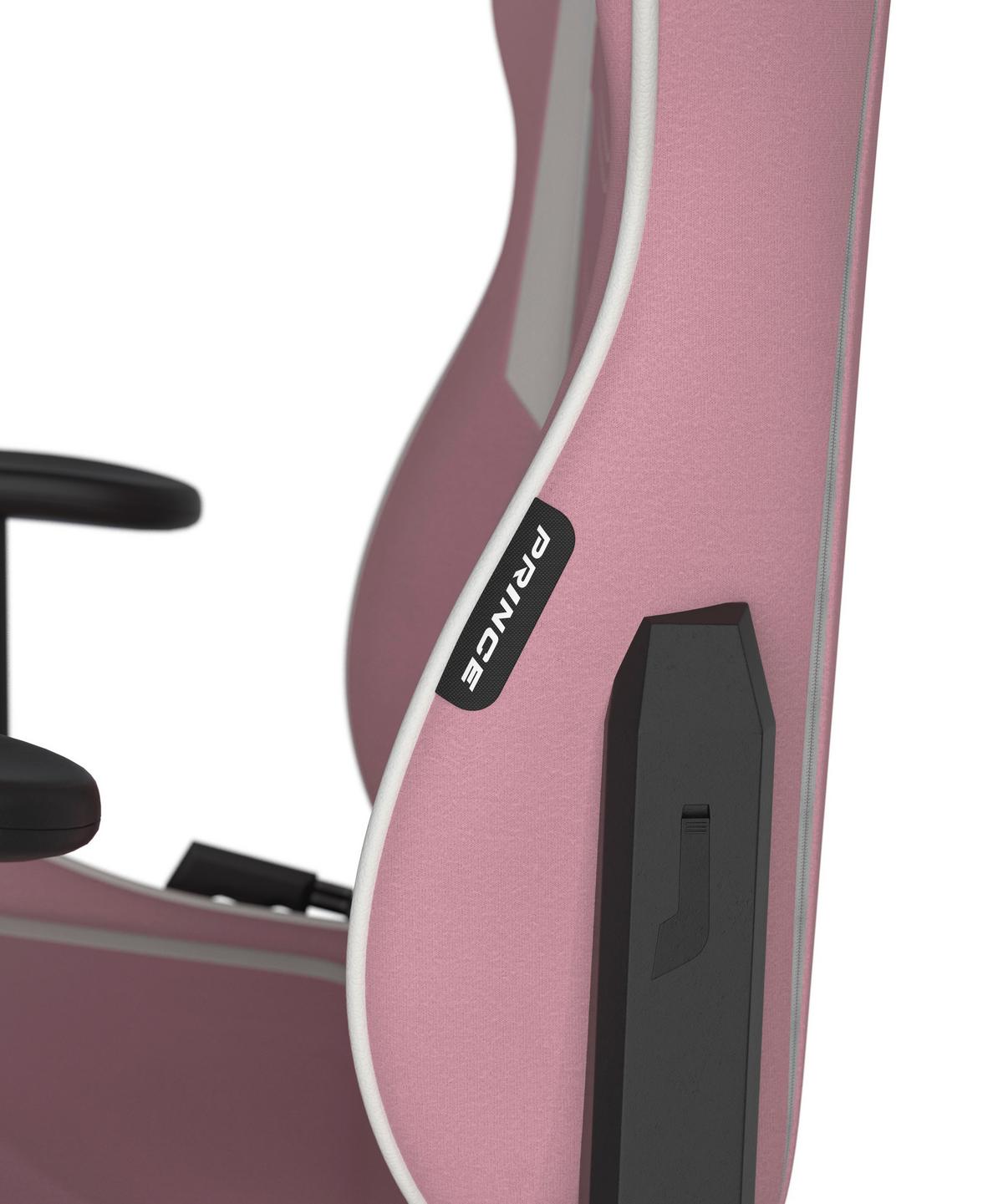 HERNÍ ŽIDLE PRINCE - bílá/pink, Moderní, textil/plast (67/126/67cm) - Dxracer