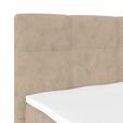 Polsterbett mit Bettkasten 180x200 cm London Beige - Beige/Schwarz, MODERN, Holzwerkstoff/Textil (180/200cm) - Luca Bessoni