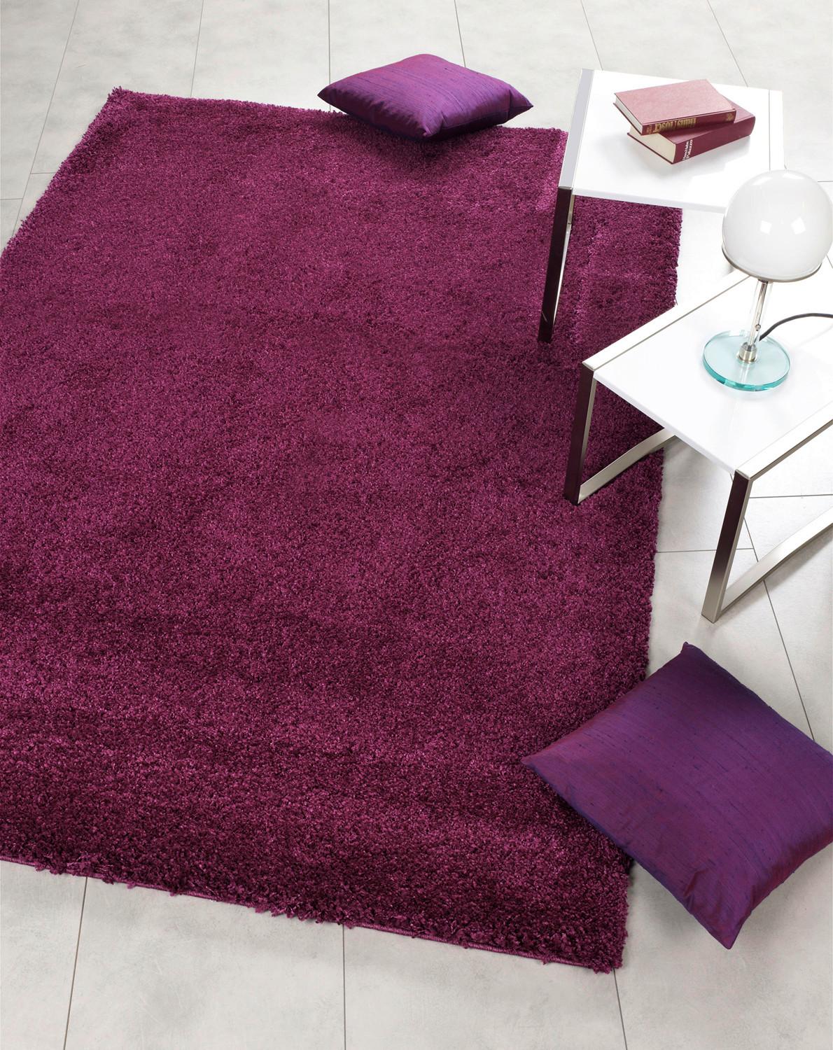 Hochflorteppich Fashion Shaggy Flieder 160x230 cm - Flieder, Basics, Textil (160/230cm) - Novel
