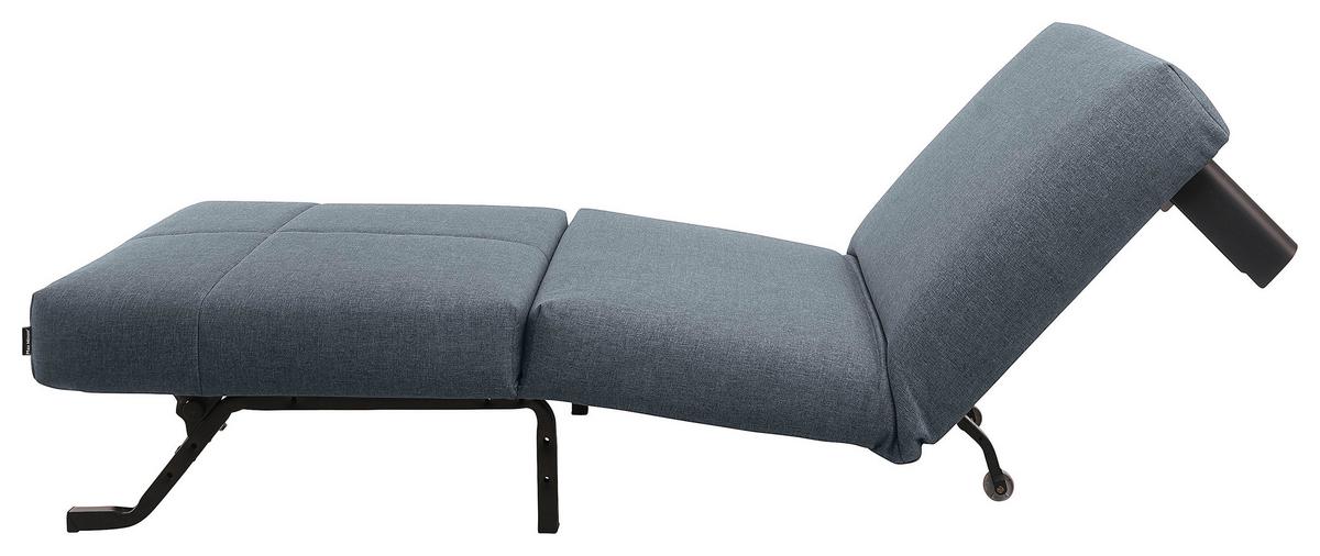 Schlafsessel Columbus Grau Inkl. Zierkissen - Schwarz/Grau, Design, Textil (85/85/100cm) - Max Winzer