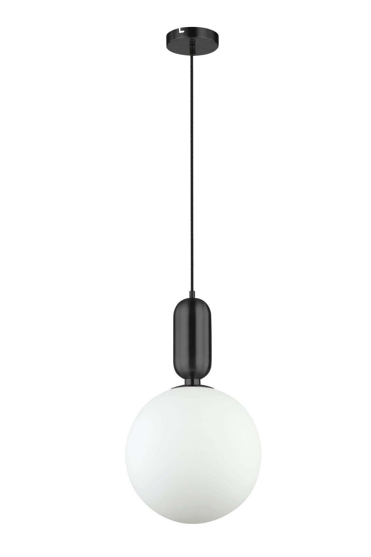 Závesné svietidlo TIANO čierna - čierna, Modern, kov/sklo (25/198cm) - Bessagi Home