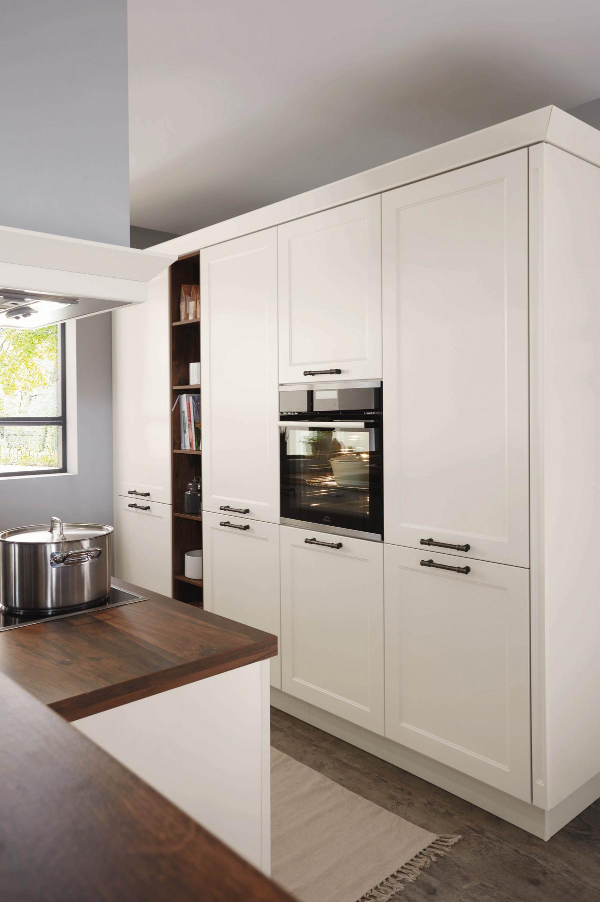 Einbauküche Caracas Frei Planbar Landhausstil - Creme, MODERN, Holzwerkstoff - Vertico