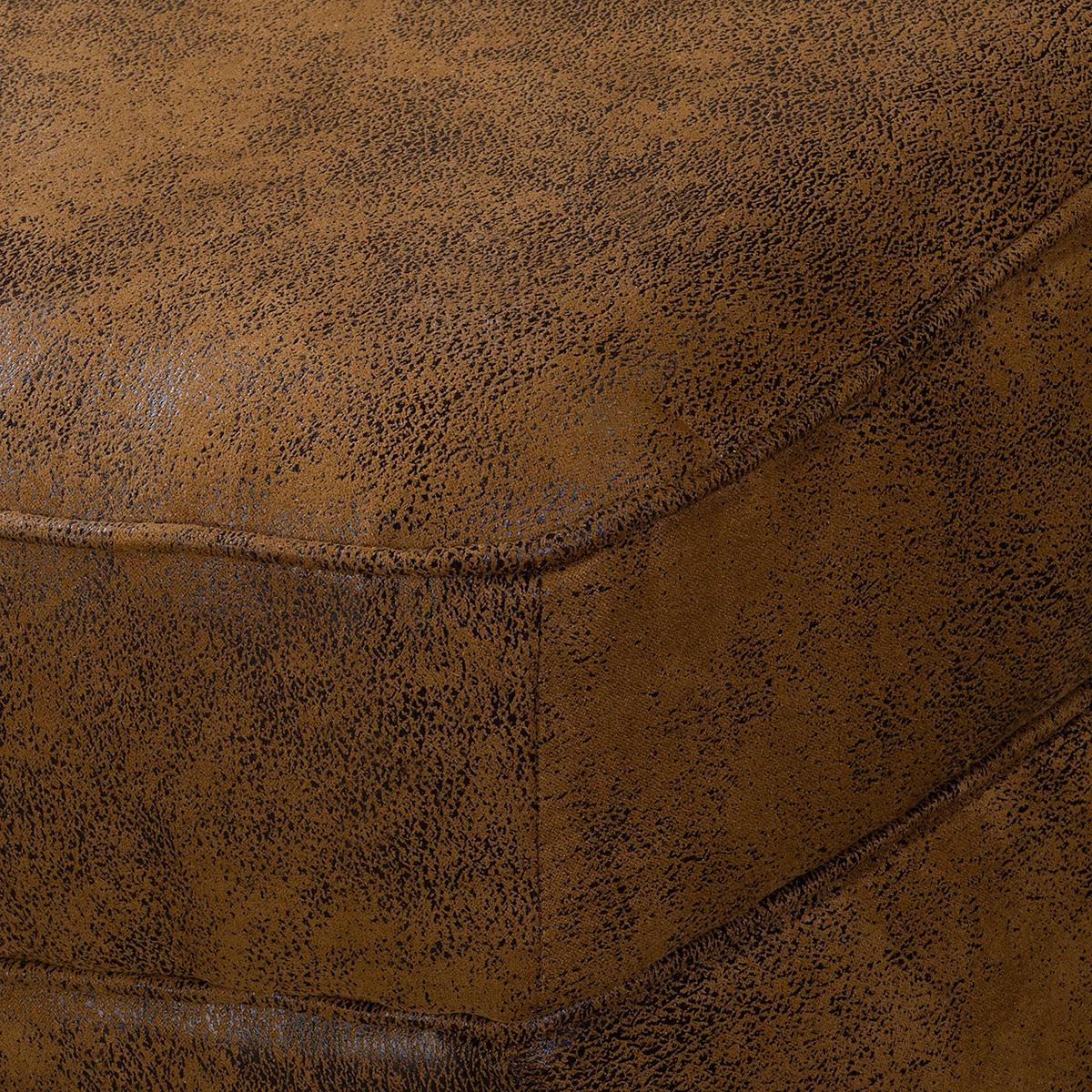 Récamiere Pako Cognac B: 185cm - Cognac/Braun, Design, Textil (185/93/75cm) - Livetastic