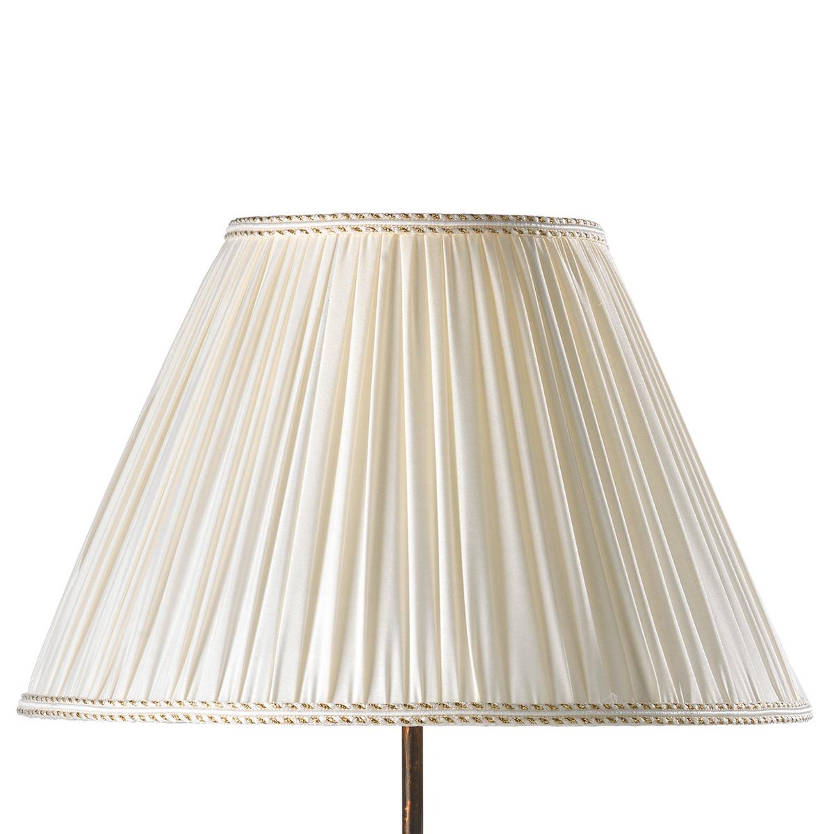 Tischleuchte Odino Braun D: 35 cm - Braun/Weiß, KONVENTIONELL, Kunststoff/Textil (35/57cm)
