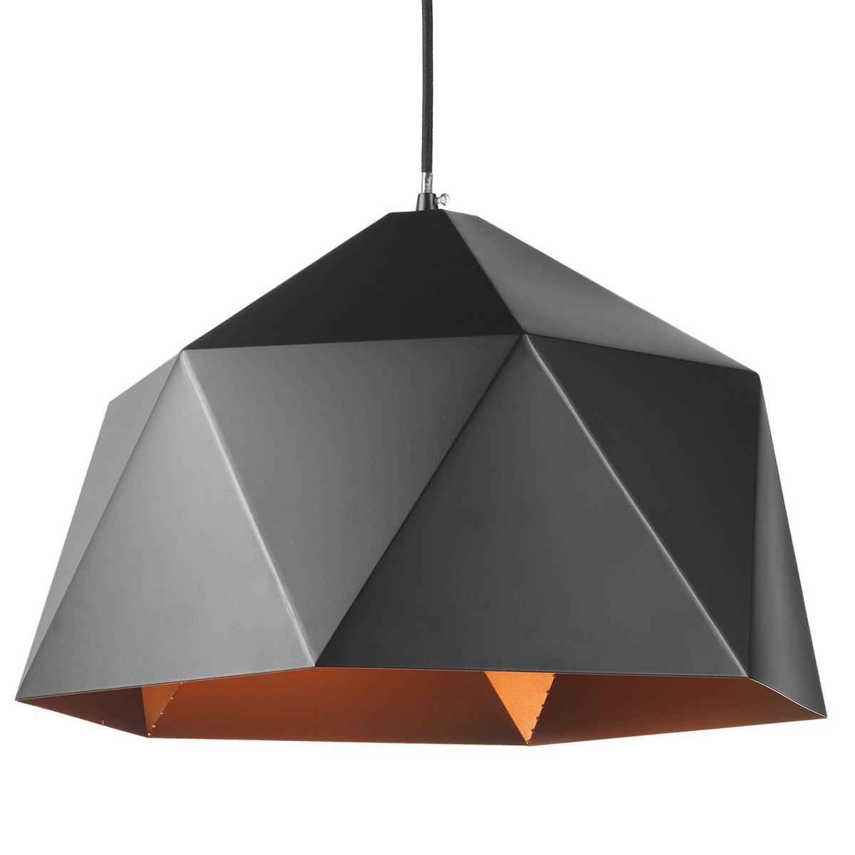 Hängeleuchte 5010/sm - Goldfarben/Schwarz, Design, Metall (46/120cm)