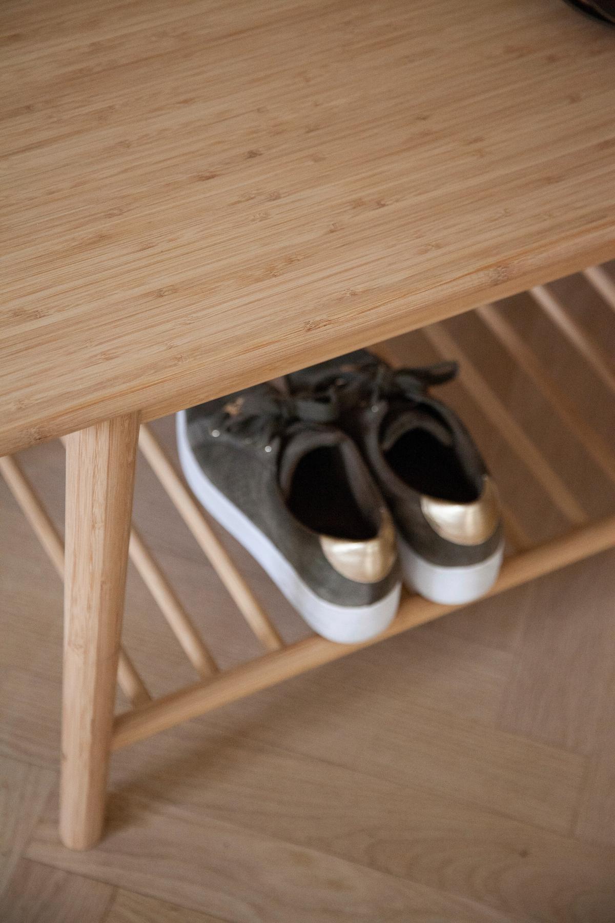 Schuhbank Noble 4168002 - Naturfarben, ROMANTIK / LANDHAUS, Holz (90/45/35cm) - MID.YOU