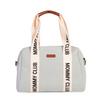 Wickeltasche Mommy Club Creme/Weiß, B: 38 cm - Creme/Weiß, KONVENTIONELL, Kunststoff/Textil (38/21/27cm) - Childhome