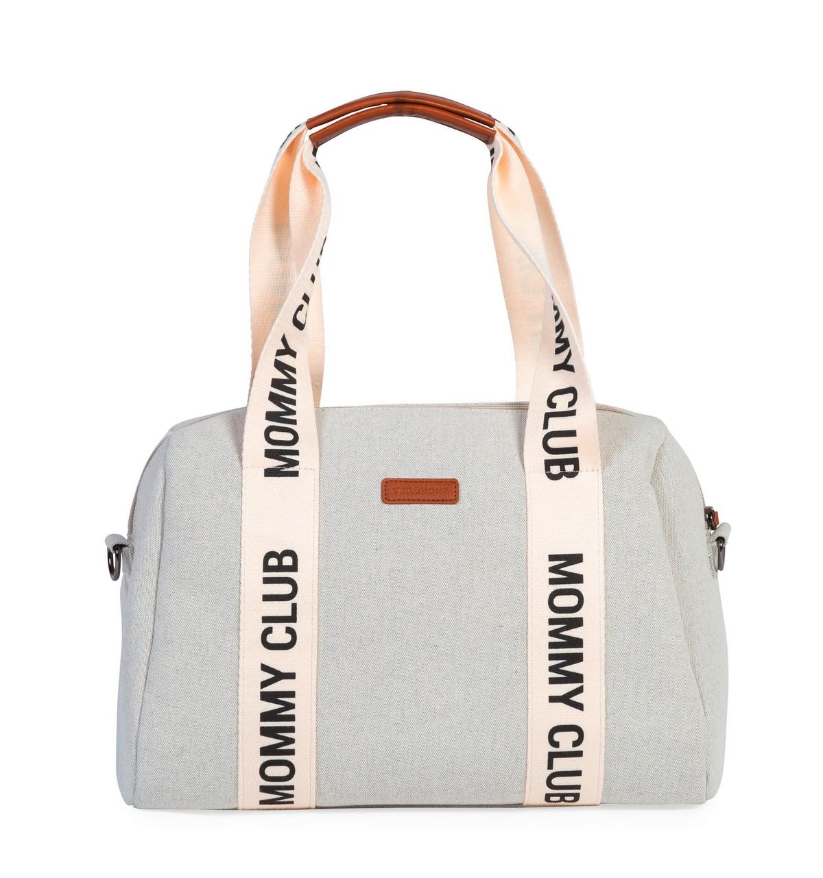 Wickeltasche Mommy Club Creme/Weiß, B: 38 cm - Creme/Weiß, KONVENTIONELL, Kunststoff/Textil (38/21/27cm) - Childhome
