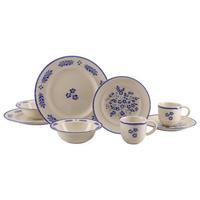 Kombiservice 8 -Teilig. Steinzeug, Blau/Weiß - Blau/Weiß, Basics, Keramik - Creatable