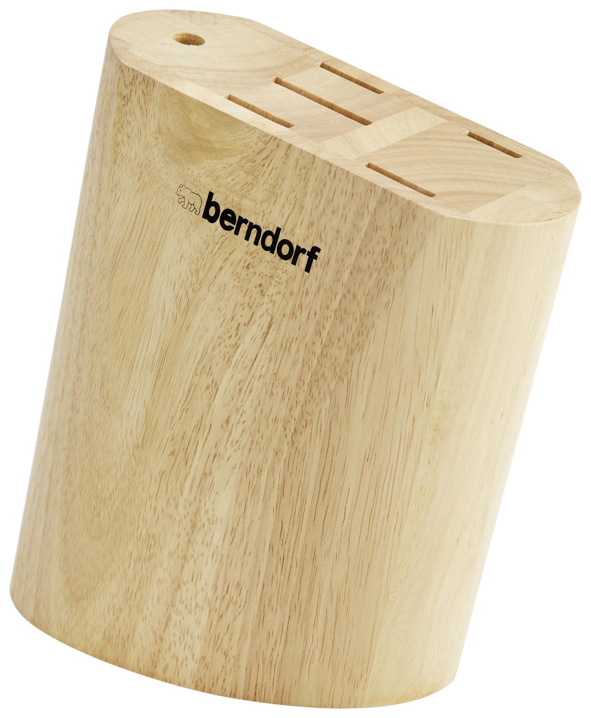 Messerblock Holz Profi Line 7-Teilig - Schwarz/Braun, MODERN, Holz/Metall (21.3/36/11.5cm) - Berndorf