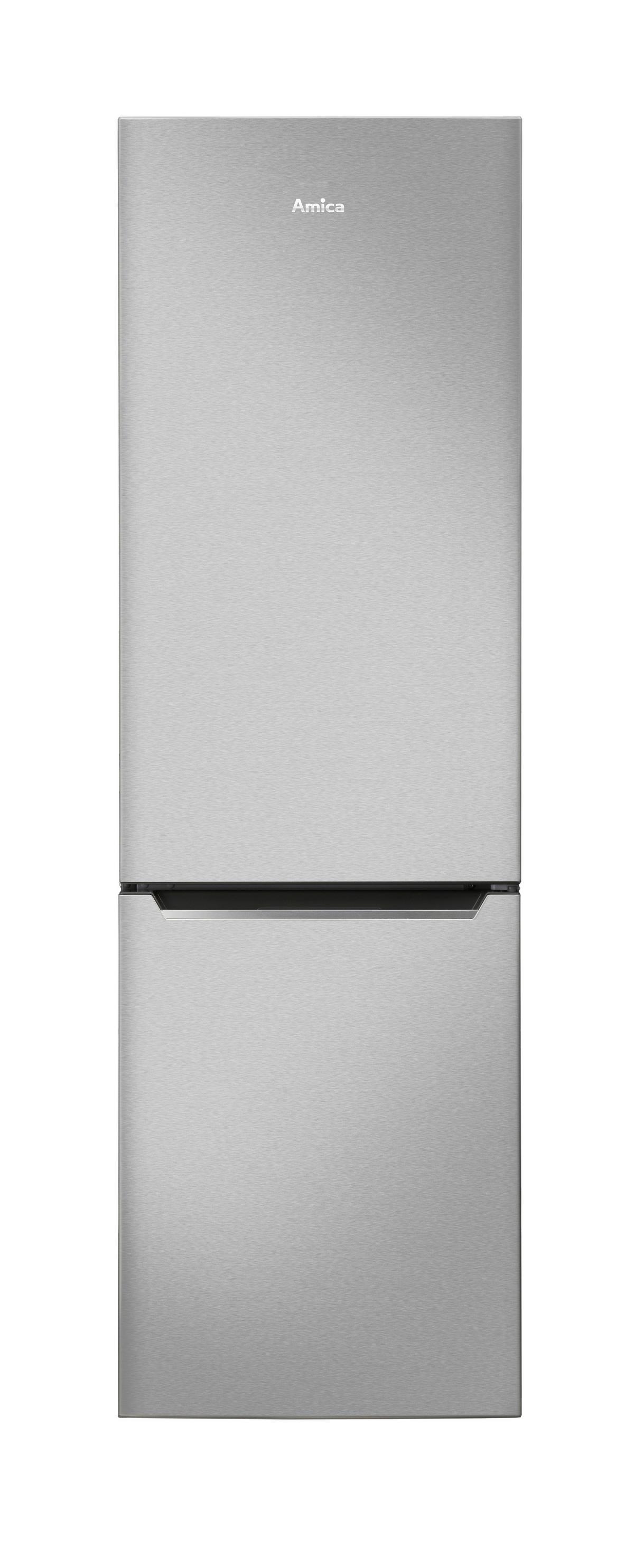 Kühl-Gefrierkombination Silber 187+75 L - Edelstahlfarben (54/176/55cm) - Amica