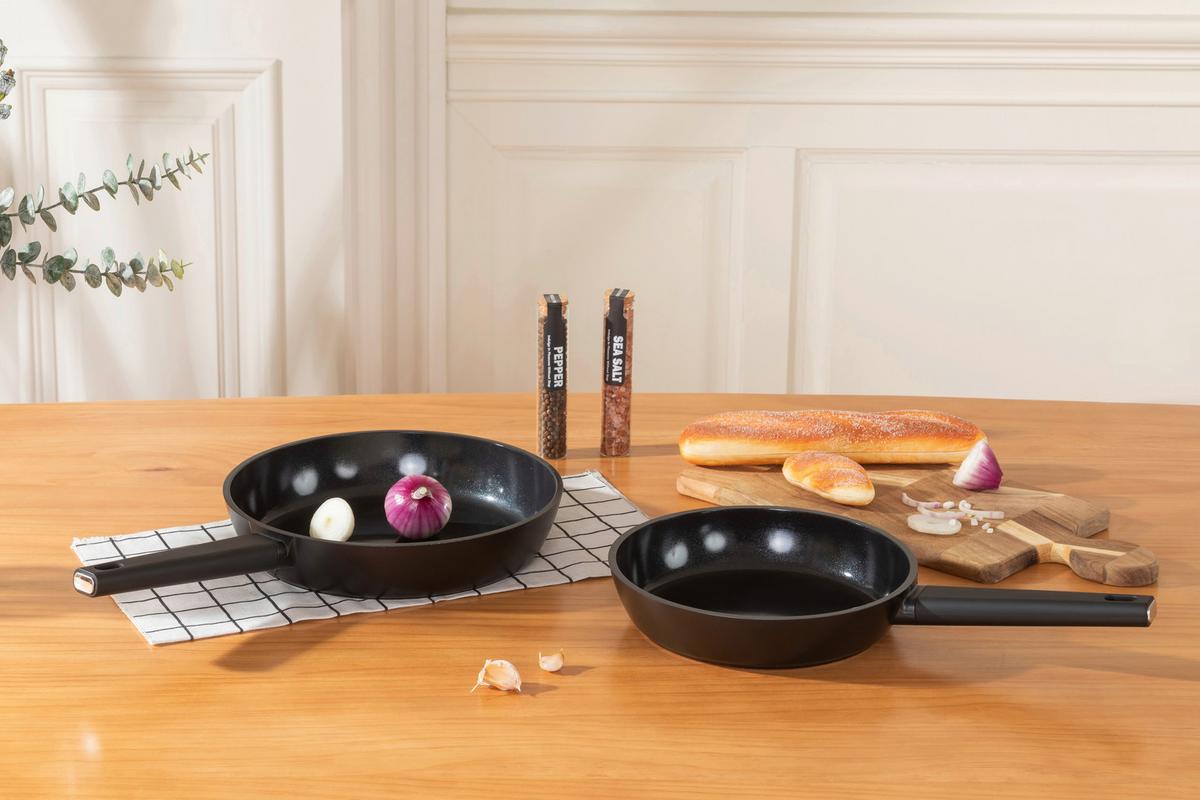 Bratpfanne Roger - Schwarz, MODERN, Kunststoff/Metall (28/6cm) - Luca Bessoni