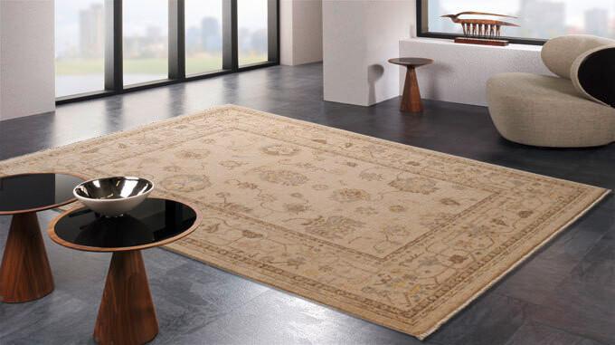 Orientteppich Larkana Sunai - Creme, Basics, Textil (90/160cm) - Cazaris