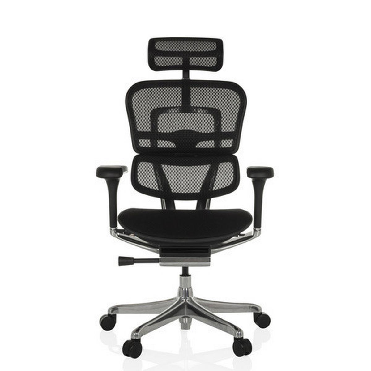 Drehstuhl Ergohuman Gen2 Schwarz B: 78 Cm - Silberfarben/Schwarz, MODERN, Kunststoff/Textil (78/117 - 136/64cm) - MID.YOU