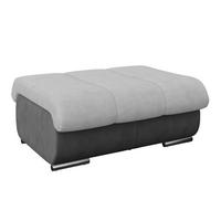 HOCKER MULTI - Chromfarben/Dunkelgrau, MODERN, Textil (100/43/80cm) - Luca Bessoni
