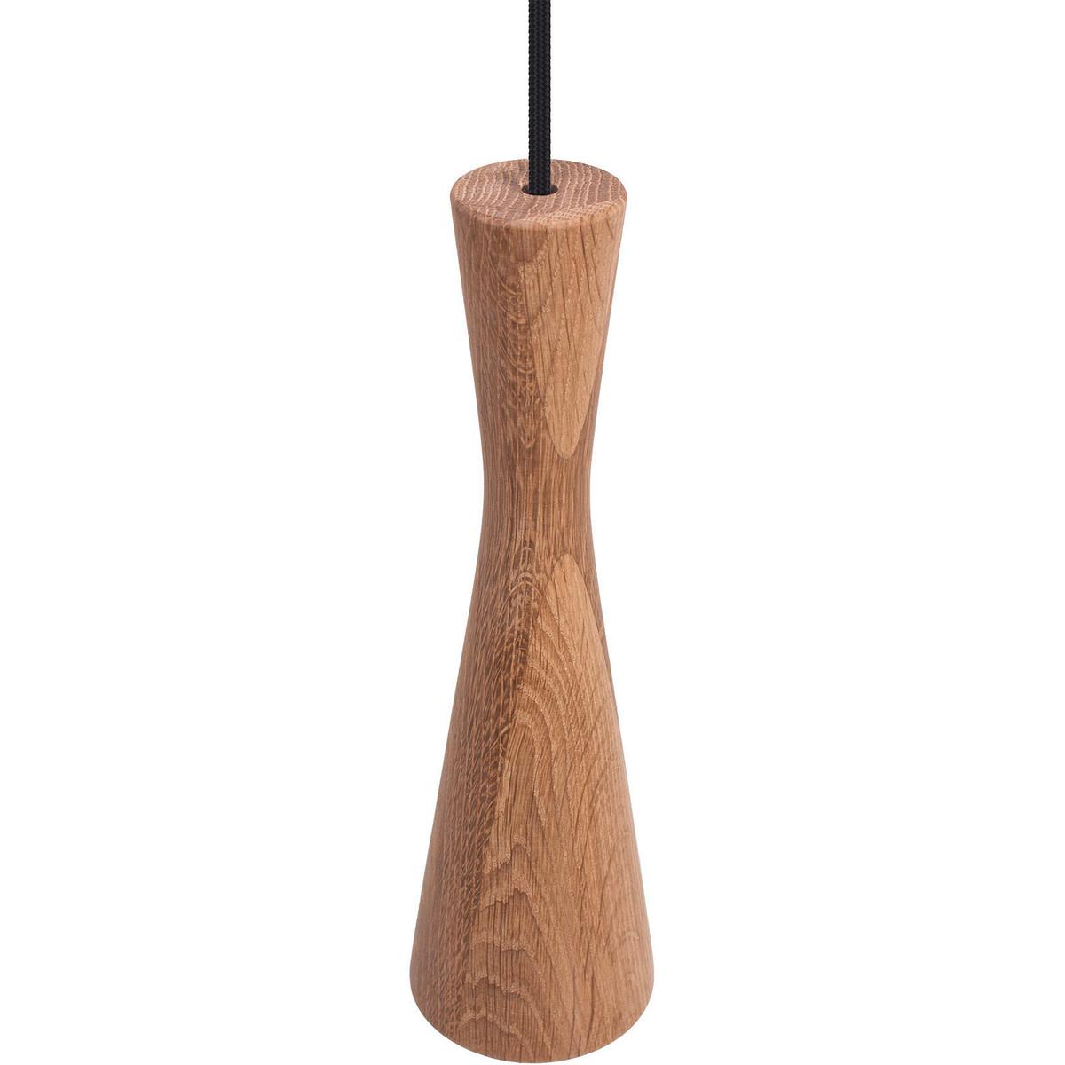 Hängeleuchte 8510144 Vegas - Eichefarben/Schwarz, Natur, Holz (10/90-140cm)