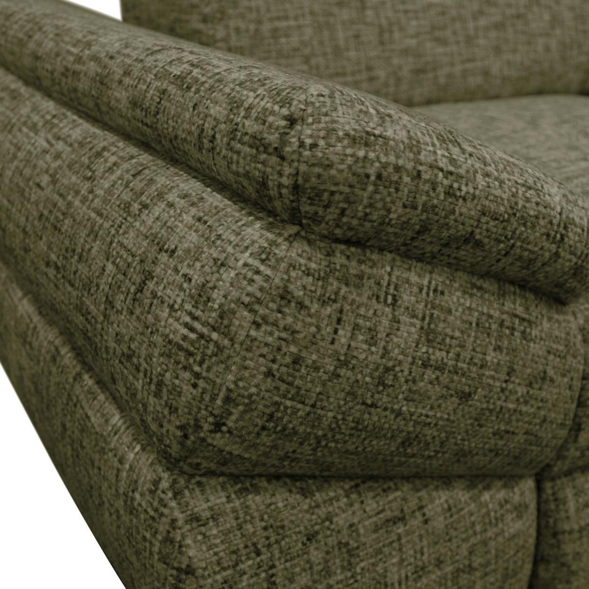 Ecksofa Imo Grün 274x201 cm - Schwarz/Grün, Design, Textil (274/201cm) - MID.YOU