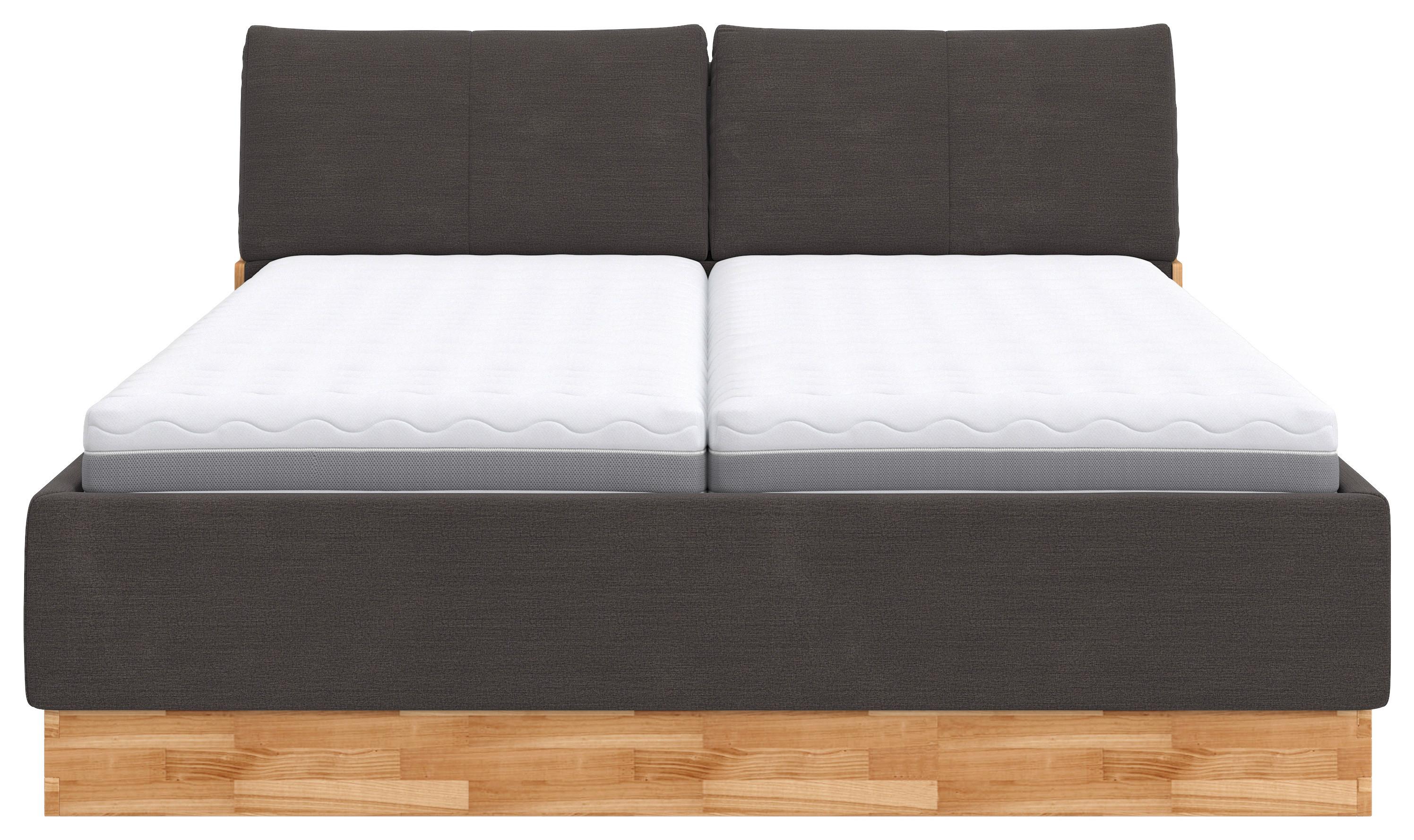 Kárpitozott Ágy Toledo I. 180/200 Cm - antracit, Modern, faalapú anyag/textil (180/200cm)