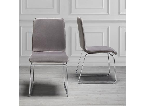 Stolička Vinzenz Šedá - sivá/chrómová, Moderný, kov/drevo (46/89/53cm) - Mömax modern living Stolička Vinzenz Šedá - sivá/chrómová, Moderný, kov/drevo (46/89/53cm) - Mömax modern living