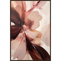 Obraz na plátně LOTTA, 60x90cm - pink/tmavě hnědá, Moderní, kompozitní dřevo/textil (60/90cm) - Premium Living